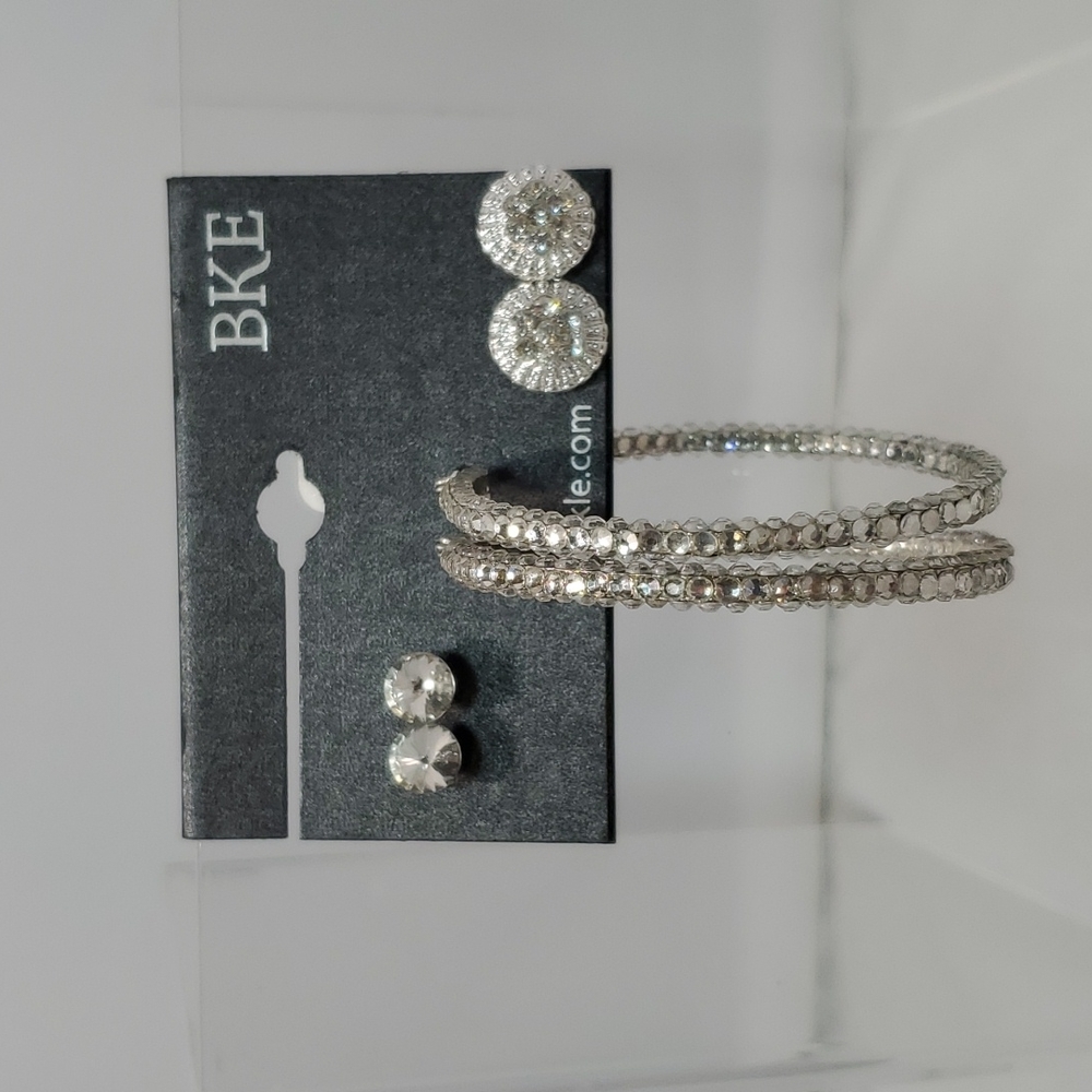 BKE trio rhinstone ear set